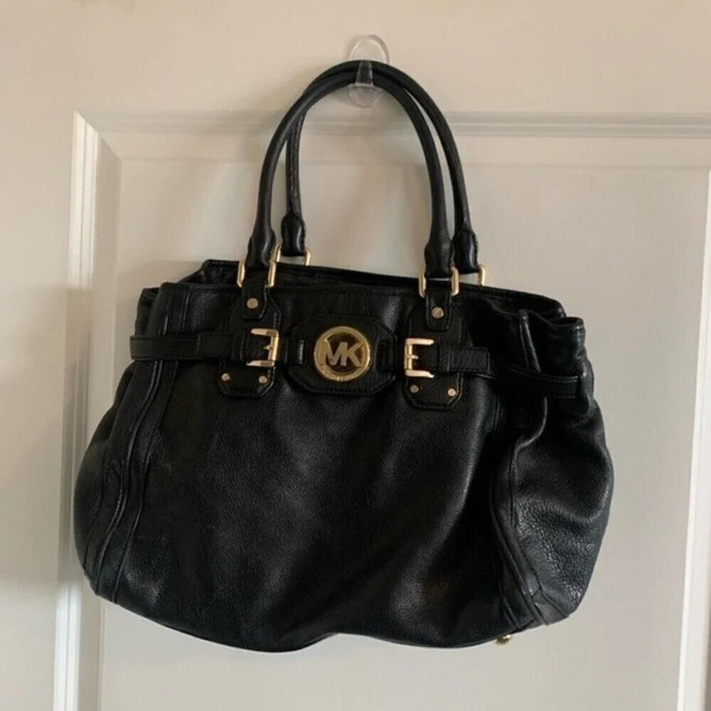 Michael Kors Hudson Tote Satchel Leather Bag - Picture 8 of 10